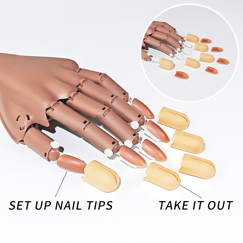 Nail Fake Practice Hand Movabl - Tech Accessories Shop review and price