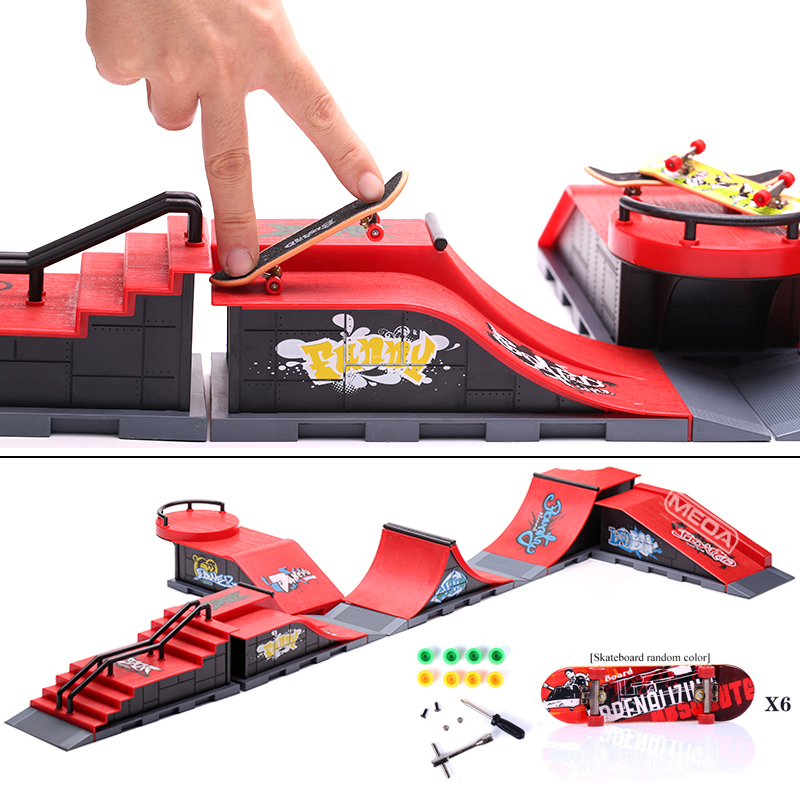 6 In 1 Finger Skateboards DIY  - Tech Deck Accessories review and price